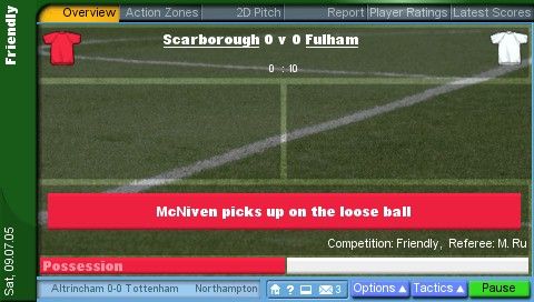 Championship Manager 2006 screenshot 5 for Playstation 2